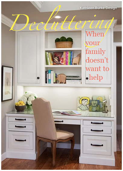 How do you clear out the clutter in your home when your family isn't on board? Here are some tips from Houzz.com!