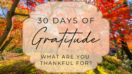 30 Days of Gratitude!