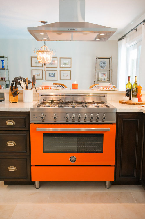 Orange gas range in a kitchen - Wow! Wednesday