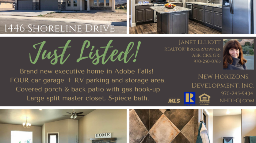 Just listed in Adobe Falls!⁣ ⁣ 1446 Shoreline Drive is a 3 bedroom, 2 bath, 4 car garage home with RV parking. Covered patios on front and back, storage closet built in, and INCREDIBLE master closets!⁣ ⁣ This home is a must see! ⁣