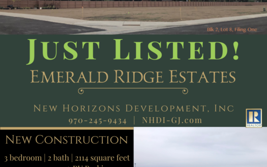 Just listed in Emerald Ridge Estates! 856 Fire Agate Lane will be a 3 bedroom, 2 bath, 3 car garage home with RV parking.