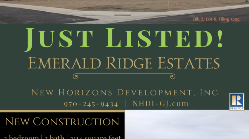 Just listed in Emerald Ridge Estates! 856 Fire Agate Lane will be a 3 bedroom, 2 bath, 3 car garage home with RV parking.